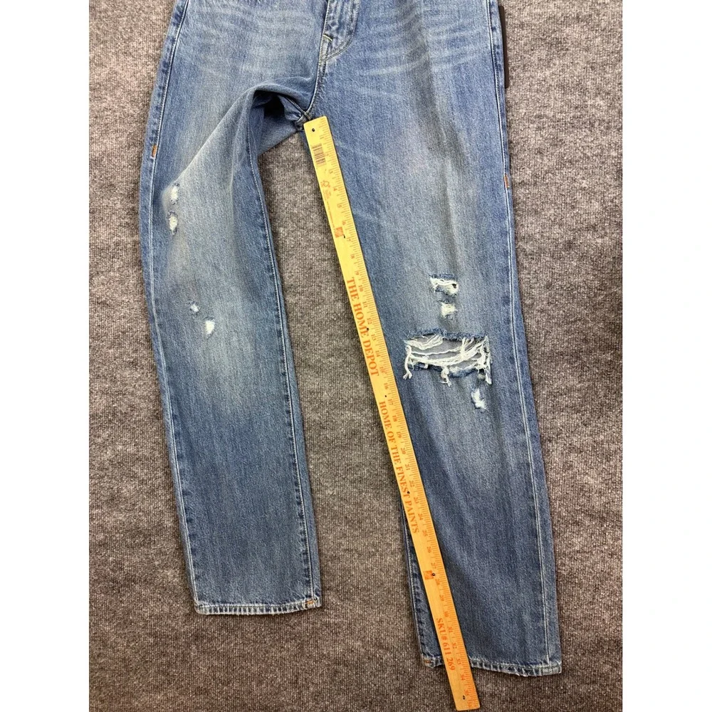 True Religion Ricky Relaxed Straight Distressed Jeans Size 31